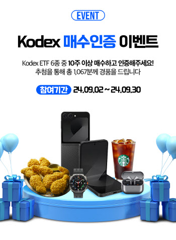 삼성운용, KODEX 미국ETF 매수인증 이벤트