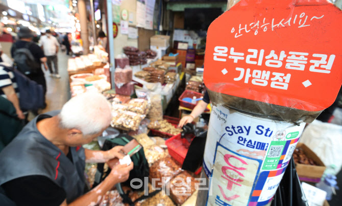 [포토]온누리상품권, 사용처 확대-할인율 최대 15%