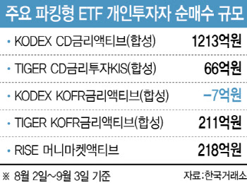 지지부진 증시에 갈 곳 없는 자금…파킹형 ETF로