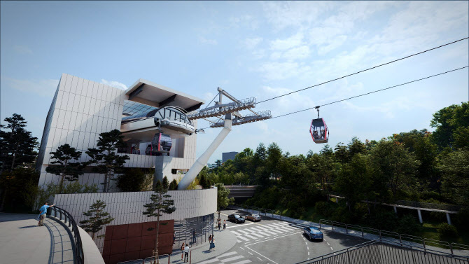 명동역에서 남산 정상까지 '5분컷'…'남산곤돌라' 착공