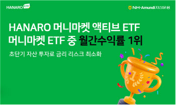 ‘HANARO 머니마켓액티브’, 초단기채권형 ETF 수익률 1위