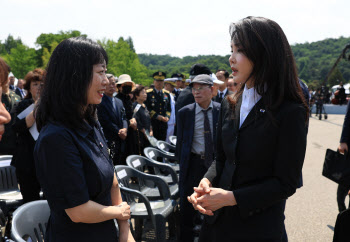 "여러분 존재만으로 국가 기본 튼튼해져" 金여사, 한강 구조대 격려