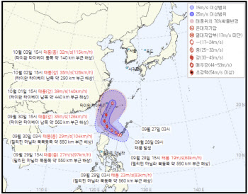 태풍 '끄라톤' 한반도 향하나…내달 초 영향 가능성