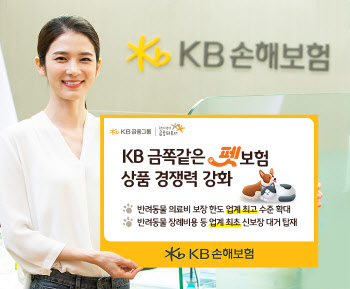 KB손보, ‘KB금쪽같은펫보험’ 개정 출시…상품 경쟁력 강화