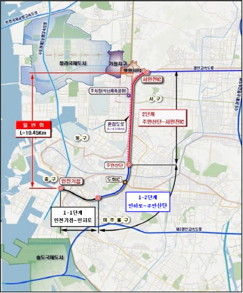 인천시, 인천대로 일반화 공사 1-2단계 착공