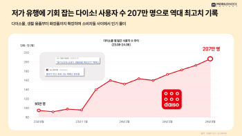 "저렴이가 대세".. 저가 유행에 다이소몰 사용자 ‘역대 최대’