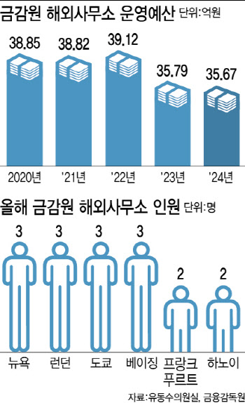 금감원 해외사무소, 인력 고작 2~3명…제역할 한계