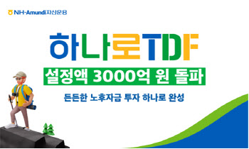 NH-아문디운용, ‘하나로 TDF’ 시리즈 설정액 3000억 돌파