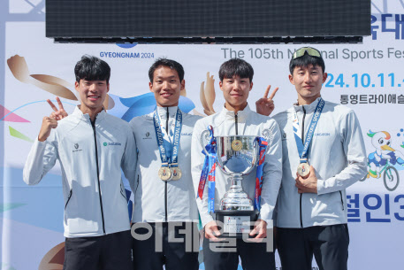 계룡건설 철인3종 선수단, 창단 원년에 전국체전 메달 획득