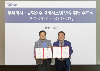 현대케피코, ISO37001·37301 통합인증 취득