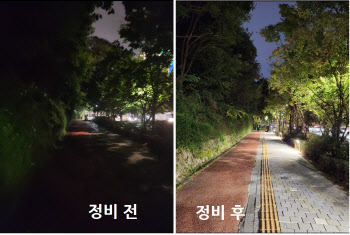 용산구 전쟁기념관~녹사평역 밤길 환해졌다