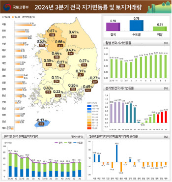 땅값도 '강남불패'…전국 평균보다 2배 넘게 올랐다