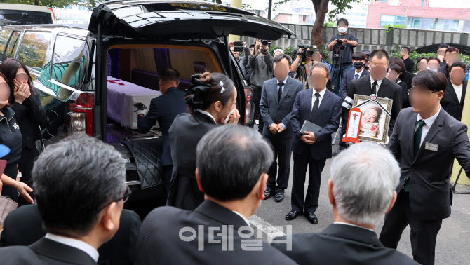 [포토]국민 배우 故김수미 발인