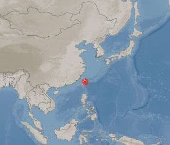 대만 화롄현 북동쪽 5km서 5.3 규모 지진발생