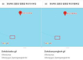 “바닷속에 잠긴 독도?”…구글 지도, ‘엉뚱한 안내’ 논란