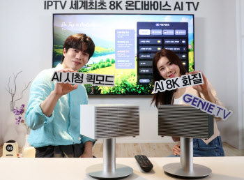  KT, 세계최초 8K 온디바이스 AI TV