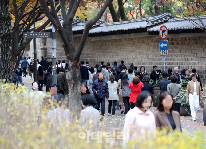 [포토] 가을을 즐기는 시민