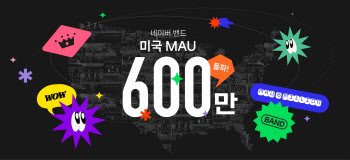 네이버 밴드(BAND), 미국서 월간 활성 사용자(MAU) 600만 돌파