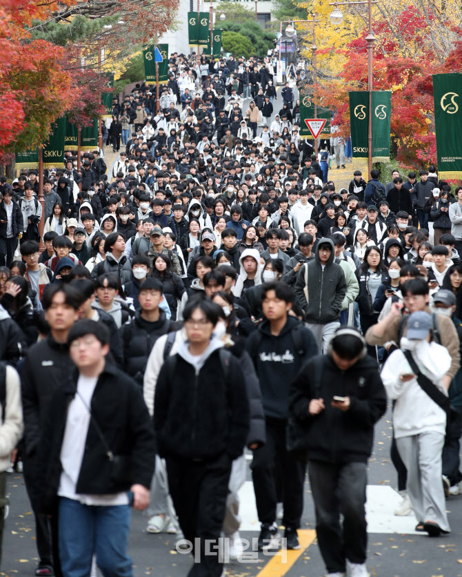 [포토]성균관대, 2025학년도 논술우수전형 수시모집...약 4만 명 지원