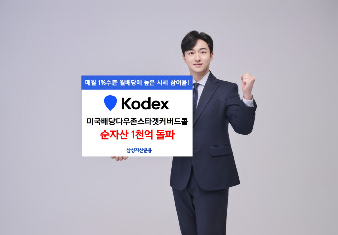 삼성운용, 'KODEX 미국배당다우존스타겟커버드콜' 순자산 1000억 돌파