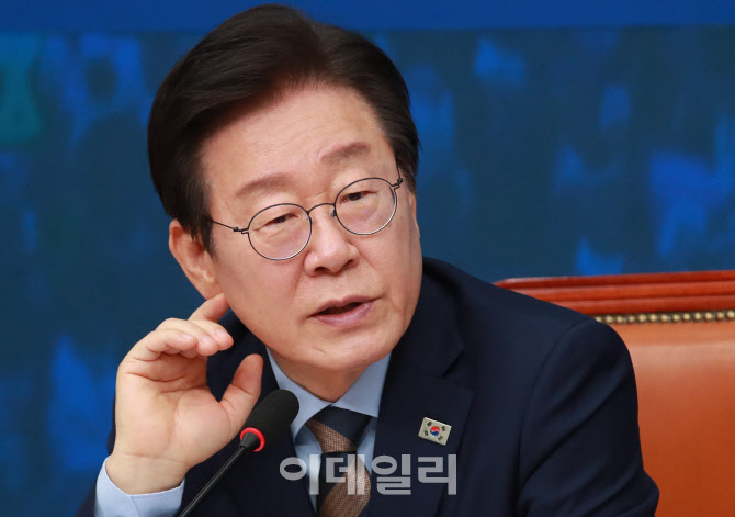 [포토]'모두발언하는 이재명 대표'