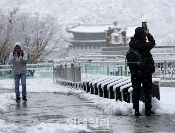 [포토] 설경 사진촬영