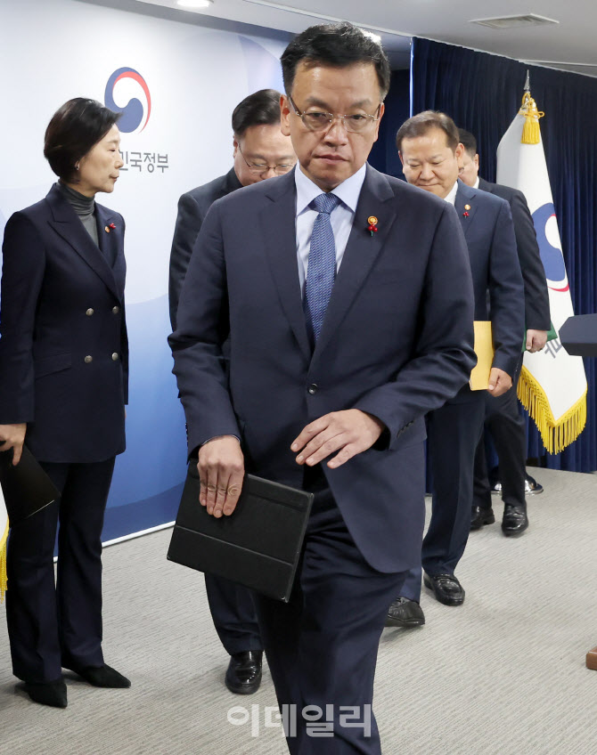 [포토]최상목 "野 감액안 허술한 예산…무책임 단독 처리 깊은 유감"