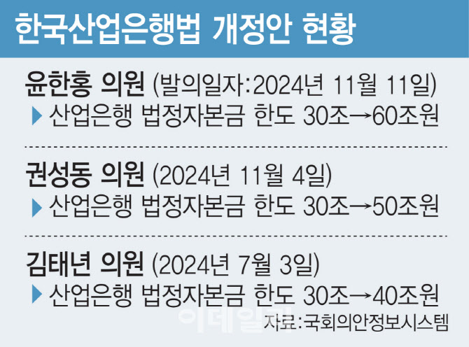 한도 87% 넘었는데…국회에 발묶인 '산은 자본금 증액'