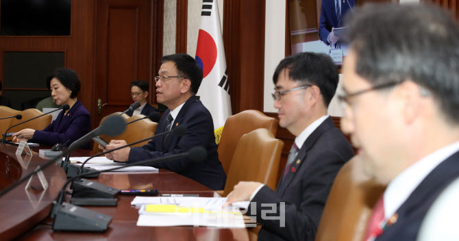 [포토]최상목 부총리, 비상계엄사태 후 경제관계장관회의 주재