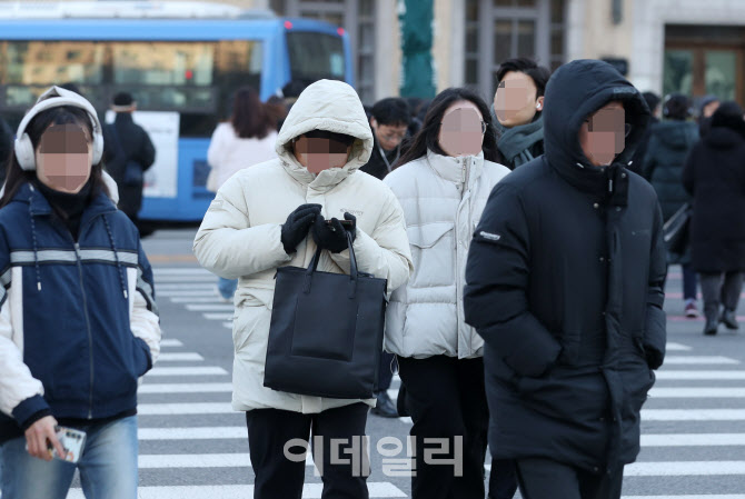 [포토] 맹추위 출근길