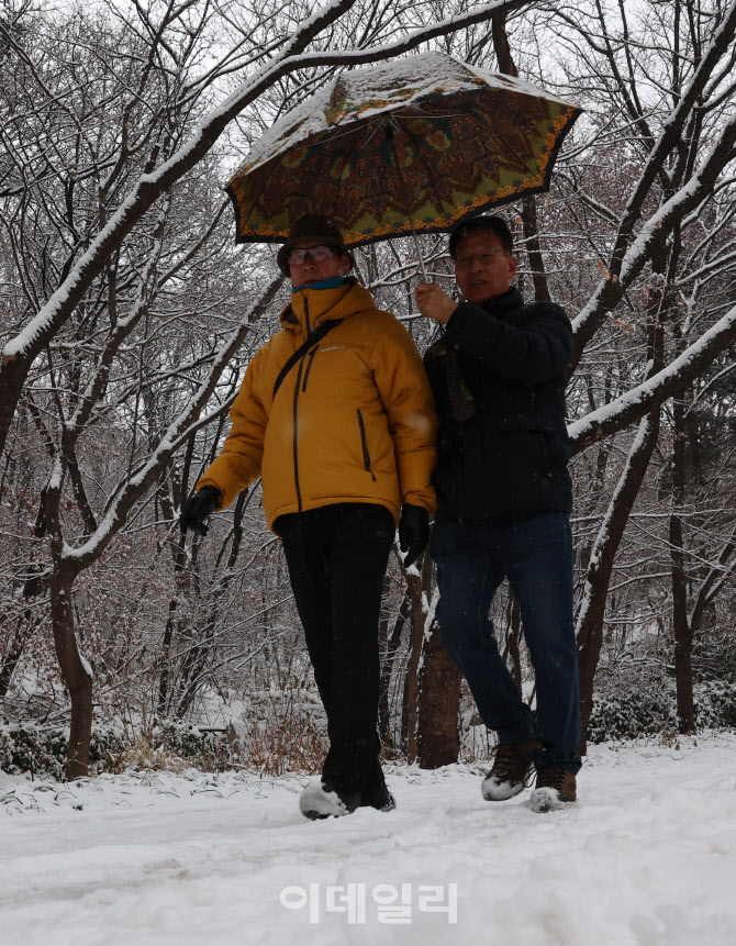 [포토]대설주의보 발효된 수도권