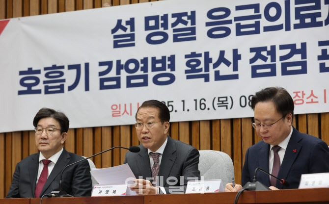 [포토]당정, '설 명절 응급의료체계 및 호흡기 감염병 확산 점검'