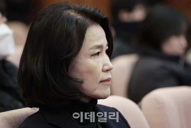 [포토]선고 기다리는 이진숙 방송통신위원장