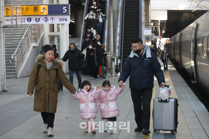 [포토]손잡고 귀성길