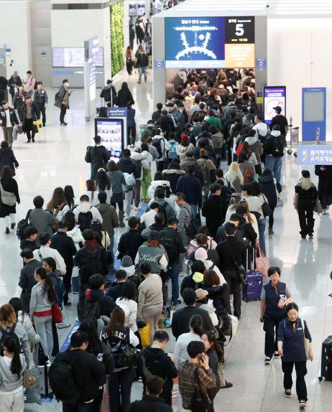 “5시간 전에는 가야 비행기 타” 난리난 인천공항