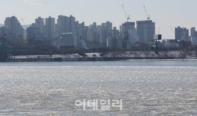 [포토]올겨울 첫 한강 결빙 관측'