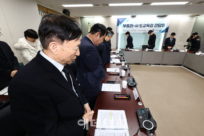 [포토] 묵념하는 설동호 교육감