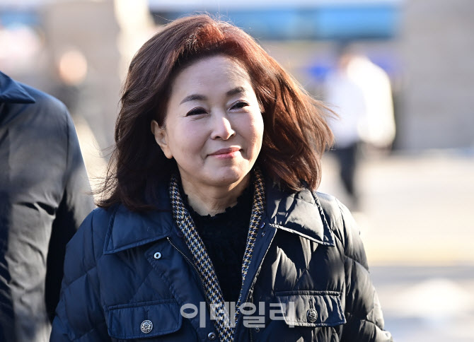 [포토]윤석열 대통령 변론 참관하러 온 김민전 국민의힘 의원