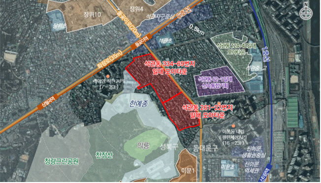 성북 석관동·용산 원효로4가에 3490가구 모아주택 조성