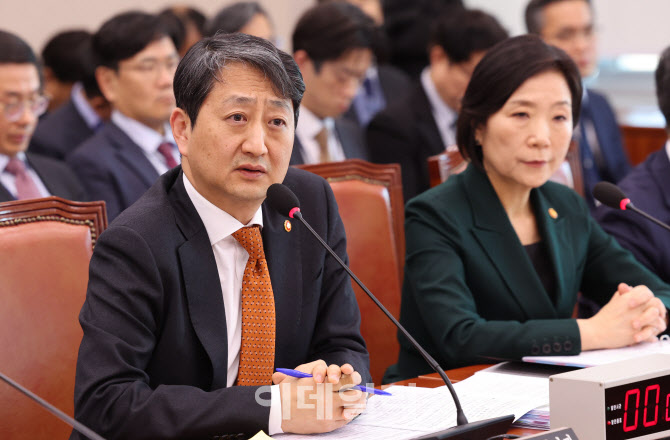 [포토]산자중기위 전체회의, '답변하는 안덕근 장관'