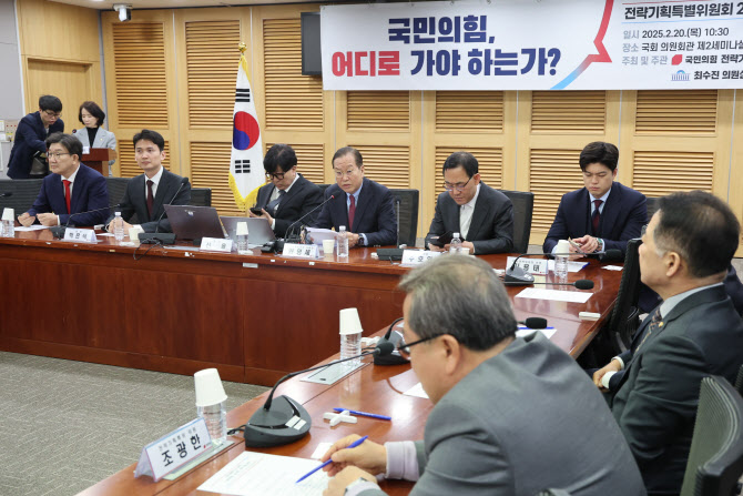 與 세미나서 "조기대선 플랜B…탄핵반대 이미지 바꿔야" 제언