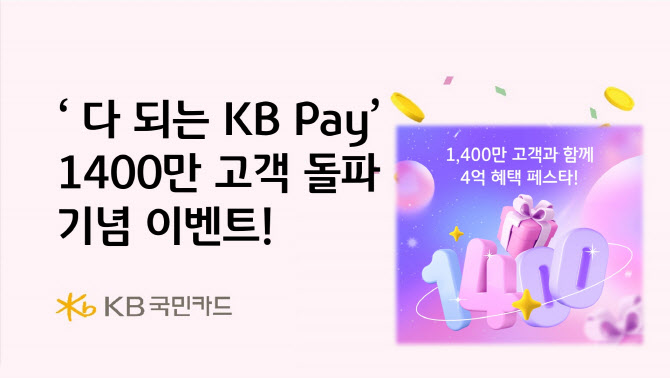 ‘다 되는 KB페이’ 1400만 고객돌파 기념이벤트