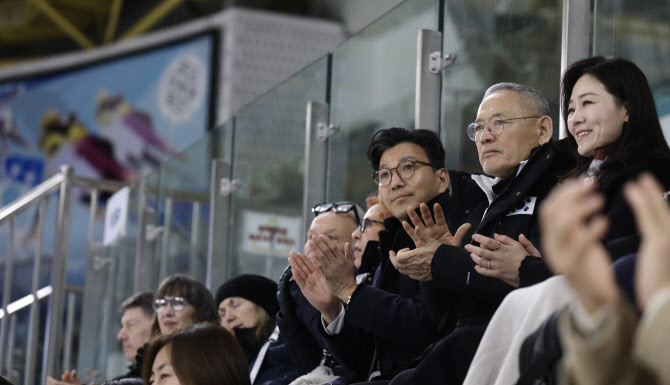 사대륙 피겨스케이팅 선수권 대회 찾은 유인촌 장관[포토]