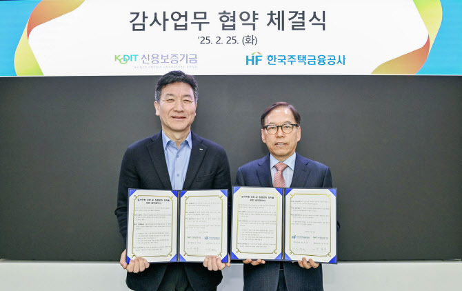 신용보증기금, 주택금융공사와 '감사업무' 협약 맺어…내부감사 역량 강화