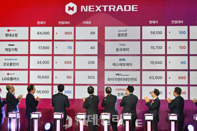 [포토]대체거래소 '넥스트레이드(NXT)' 개장