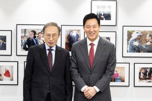 오세훈, MB 예방…‘규제개혁 통한 경제성장’ 공감대