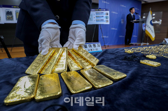 [포토]관세청 '금 시세 차익 노린 밀수 시도 관련' 집중 단속