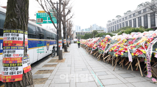 [포토]헌법재판소 주변 보행로도 통제