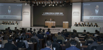 현대차, 지역 맞춤 생산·판매로 위기 돌파…정의선 회장 재선임(종합)
