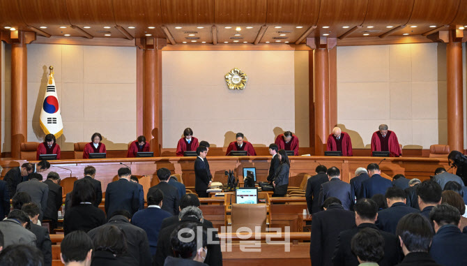 [속보]韓탄핵 '기각·각하' 7 대 '인용' 1…韓 87일만에 복귀